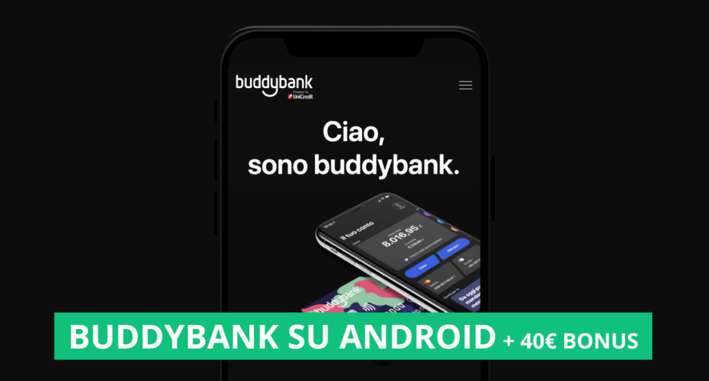 copertina dell'articolo "buddybank disponibile su android"